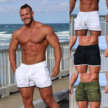 Summer Men Sports Shorts Fitness Basketball Beach Pants Mesh Breathable Bodybuilding Gym Training Shorts Men's Sweatpants